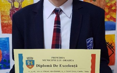 Chivari Alex Dominic. Elevul nostru premiat de către primarul Oradiei