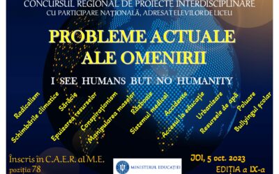 Concurs – Probleme actuale ale omenirii